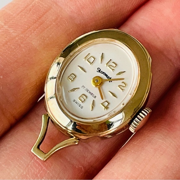 Staromatic Swiss Golden Watch Pendant with 17 Jewels - Picture 4 of 16